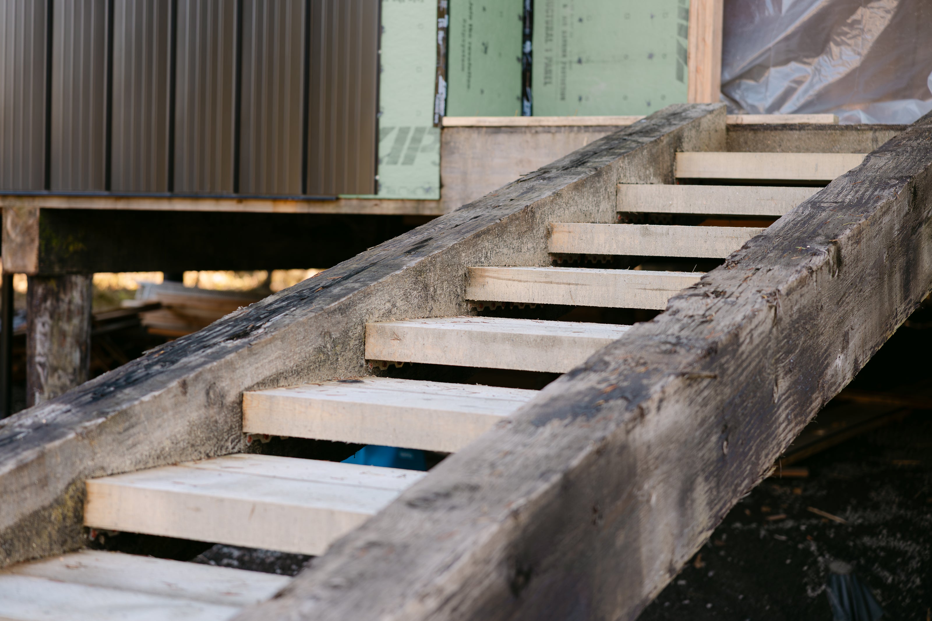 Wooden stairs