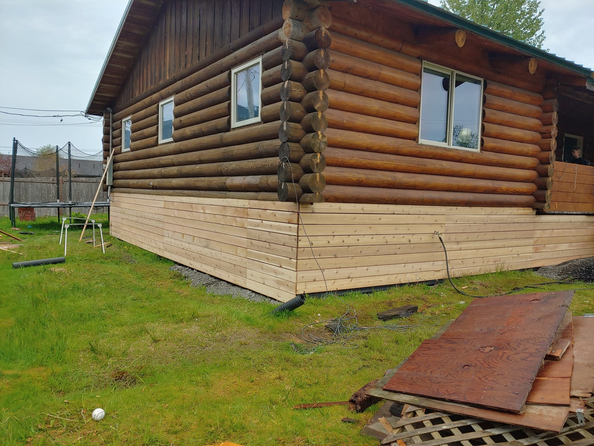 Wooden house constuction 